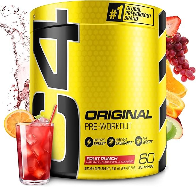 C4 Original Pre Workout Fruit Punch 60 Servings